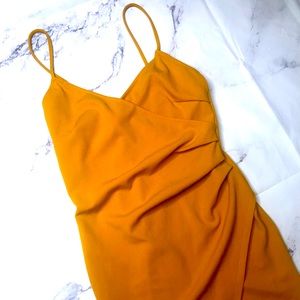 Mustard Mini Dress